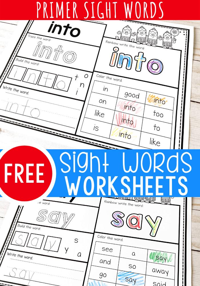 Sight Words Printable Free 27